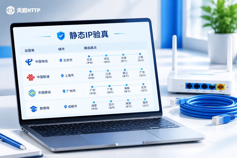 静态IP购买前验真:核对运营商归属与路由追踪的场景演示