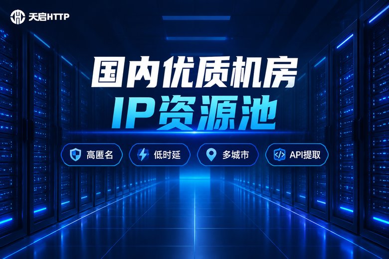 天启HTTP国内机房IP资源池品牌信息图