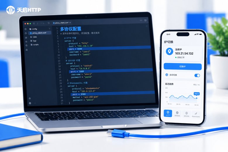 代理客户端配置文件怎么写？多协议与多账号管理