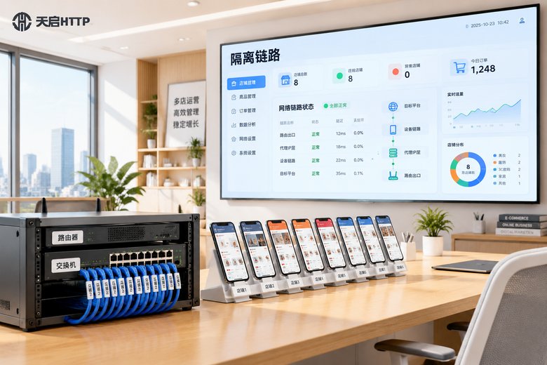 电商隔离链路从路由到指纹浏览器怎么串？拓扑说明