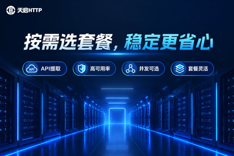 天启HTTP套餐灵活按需选择品牌图