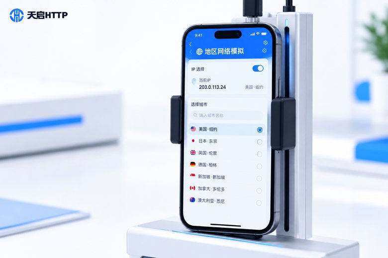 APP测试模拟不同地区网络怎么做？代理IP配置与测速