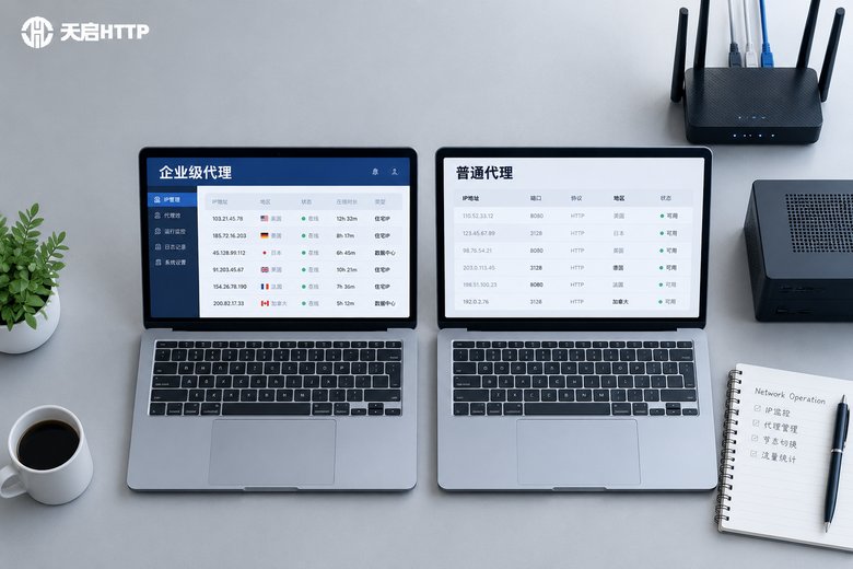 企业级代理IP和普通代理IP的核心区别是什么：全面解析