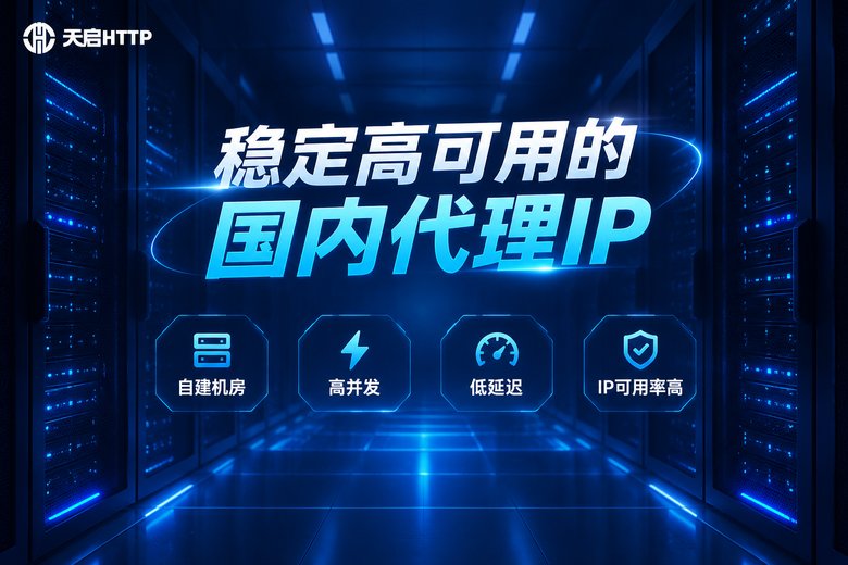 天启HTTP国内代理IP服务品牌信息图