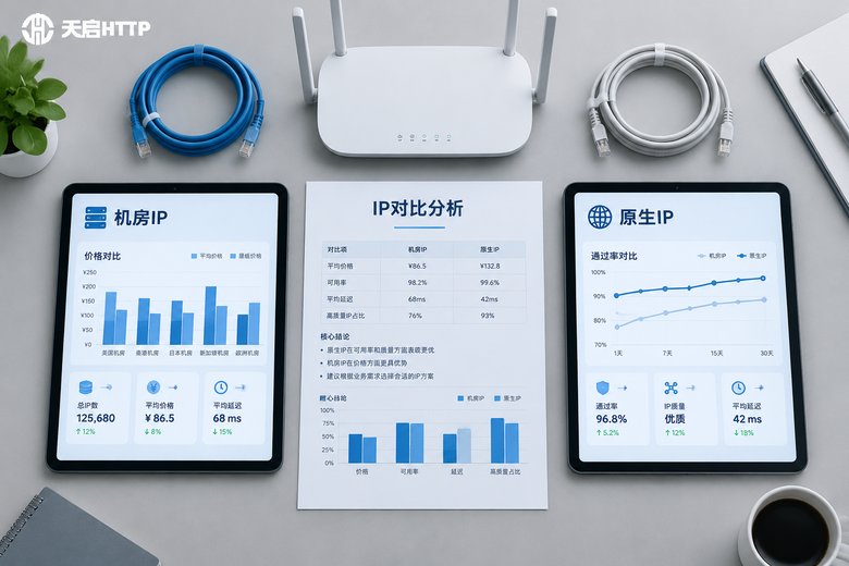 机房IP和原生IP价格与风控通过率对比分析报告