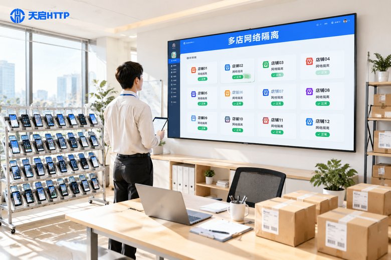 电商平台多店铺运营网络方案：节点与设备隔离