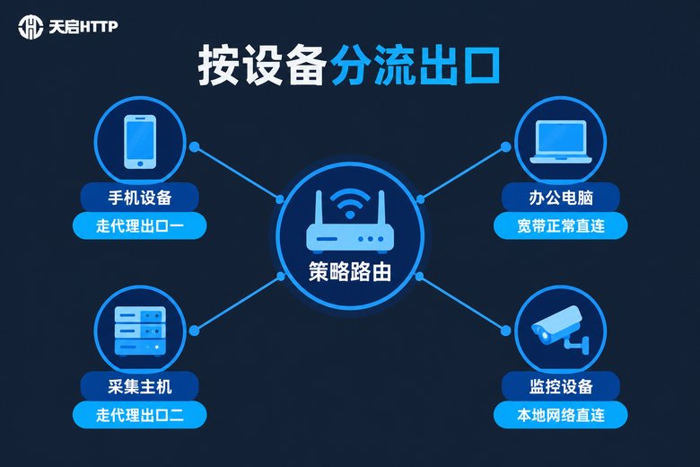 按设备出口分流规则信息图