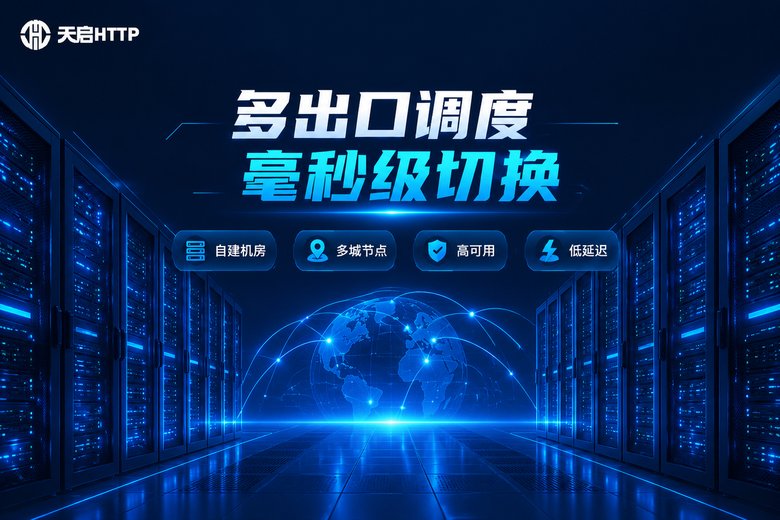 天启HTTP国内代理IP自建机房高可用低延迟品牌图
