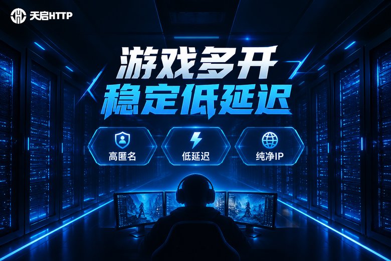 天启HTTP游戏多开稳定低延迟品牌图